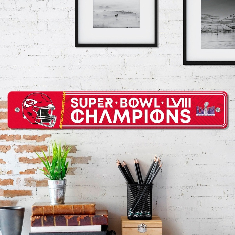 Fanmats Kansas City Chiefs 4x 24 Street Sign