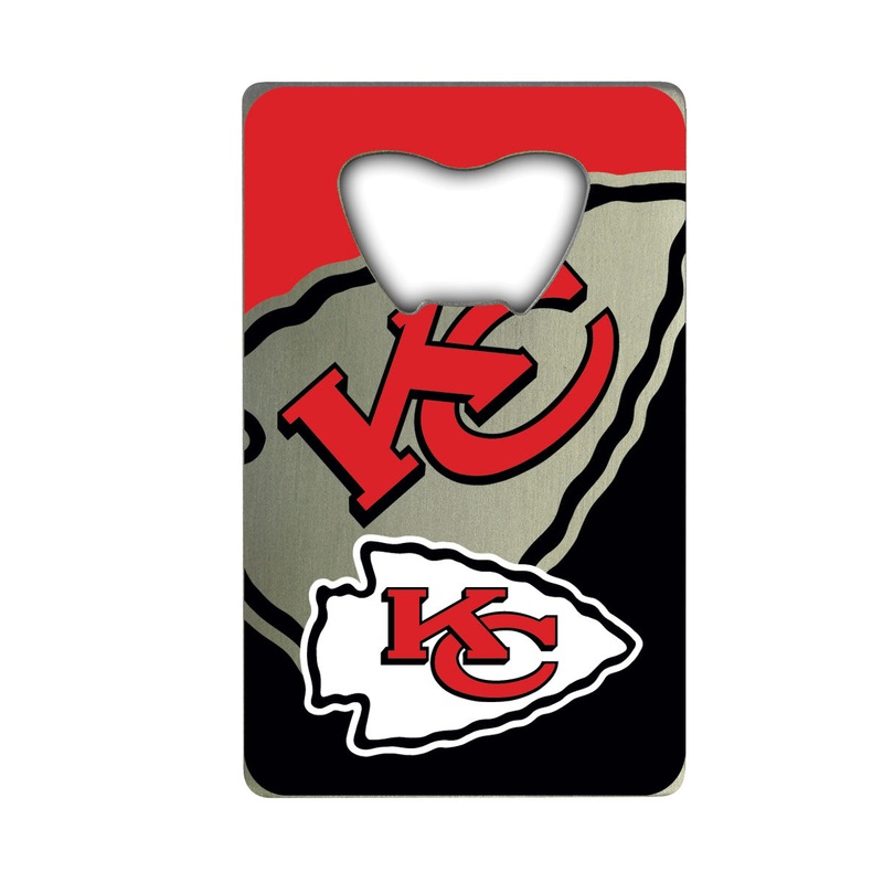 Fanmats Kansas City Chiefs Credit Card Style Bottle Opener – 2 x 3.25