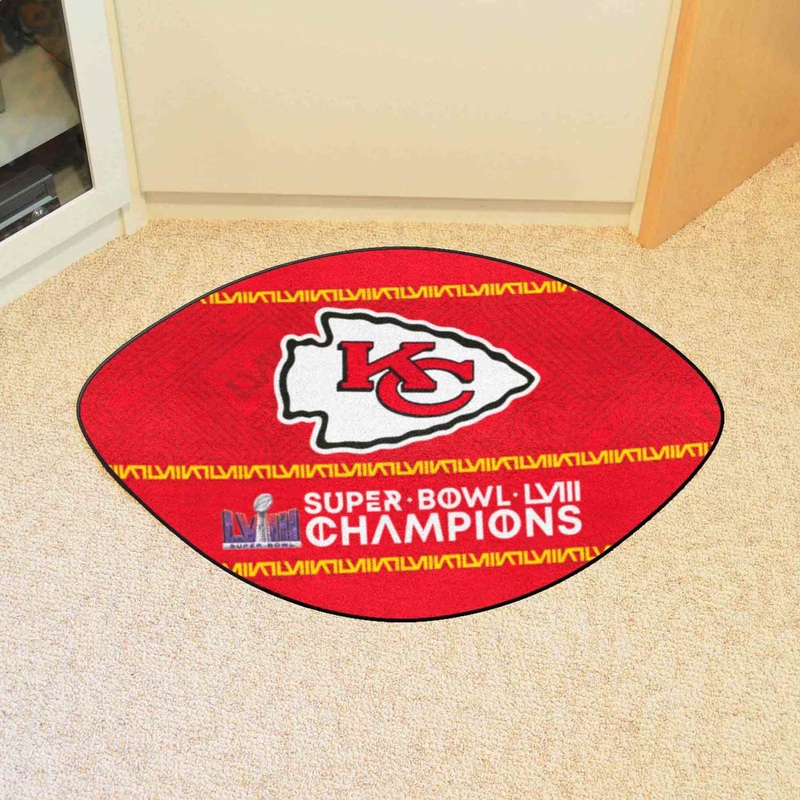 Fanmats Kansas City Chiefs Football Shaped Mat