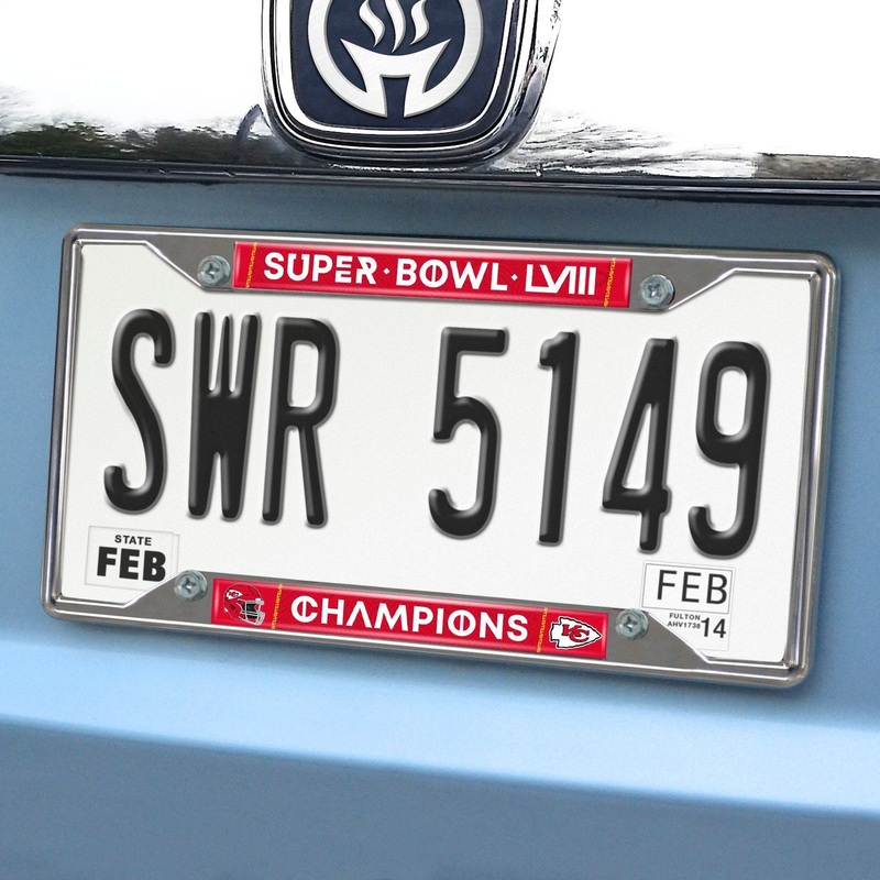 Fanmats Kansas City Chiefs License Plate Frame 12.25 x 6.25