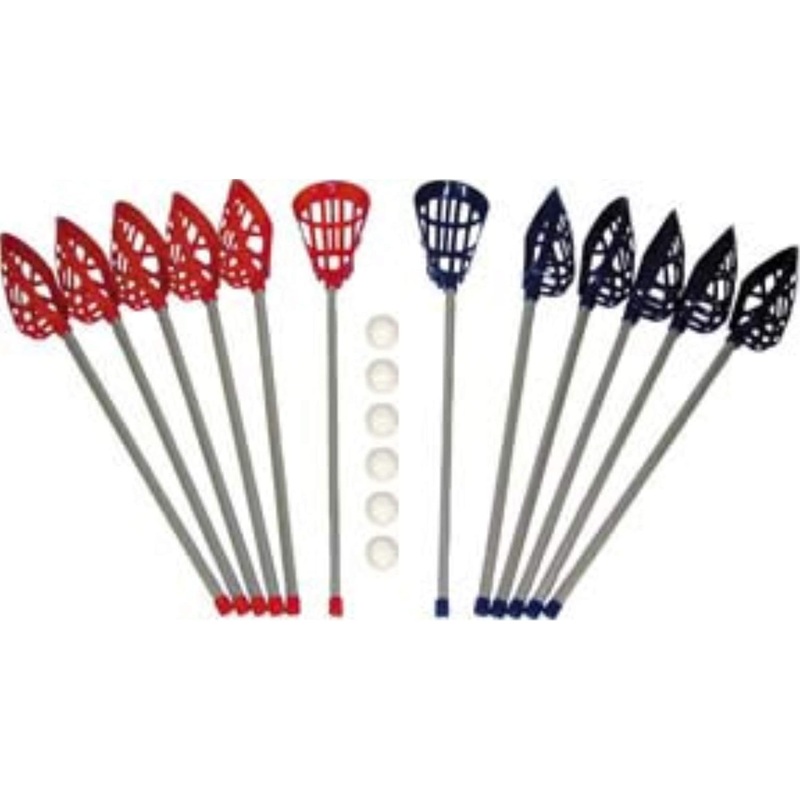 STX Lacrosse Training Game Set – 12 Sticks, 6 Balls, Rule Book, Lesson Plans