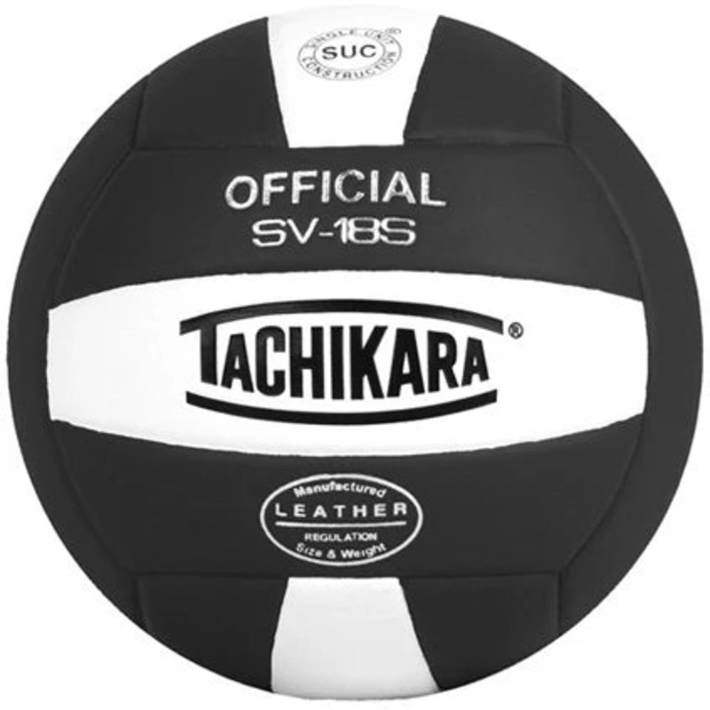 Tachikara SV-18S Composite Volleyball – Black/White