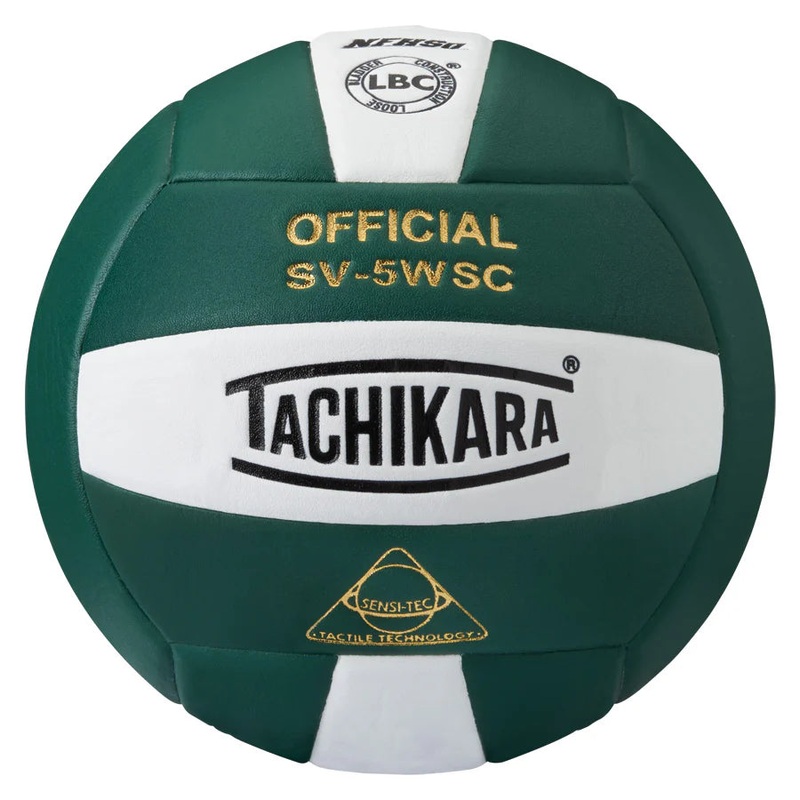 Tachikara SV5-WSC Sensi-Tec Volleyball – Dark Green/White