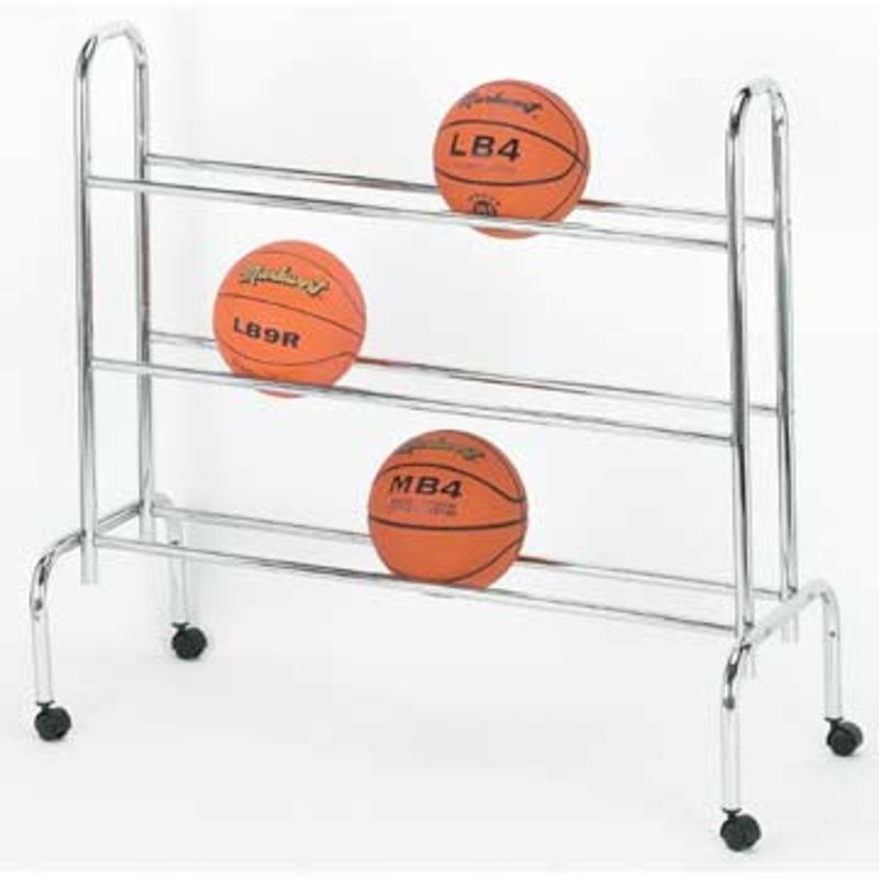 Markwort 12 Ball Metal Rack Basketball Carrier