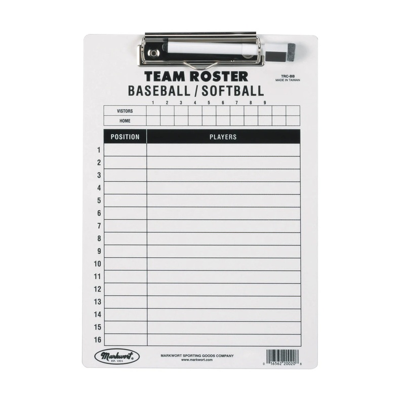 Markwort Baseball Softball Roster Clipboard