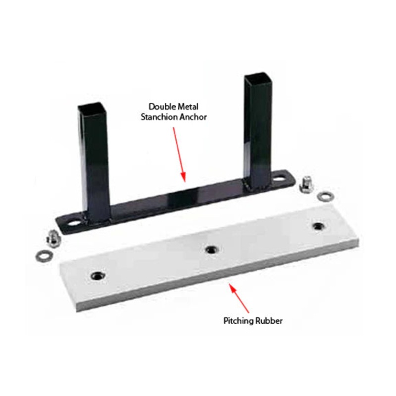 Markwort Regulation Movable Pitching Rubber and Double Metal Stanchion Anchor
