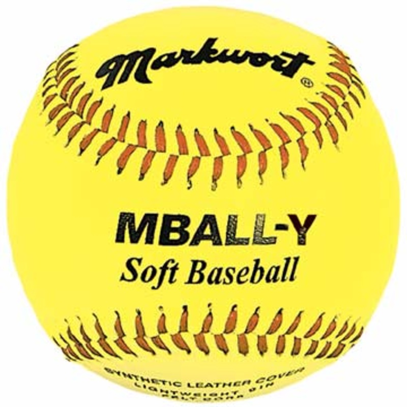 Markwort Yellow 9 Soft Lightweight 2.5oz Baseball – Dozen