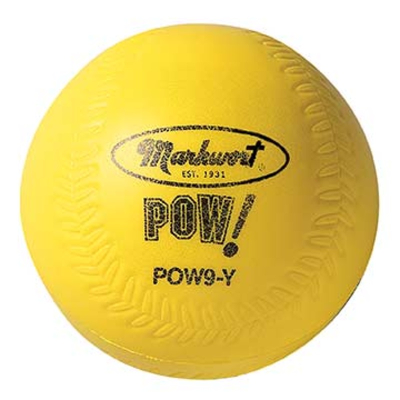 Pow! Ball Yellow 9 Baseball – Dozen