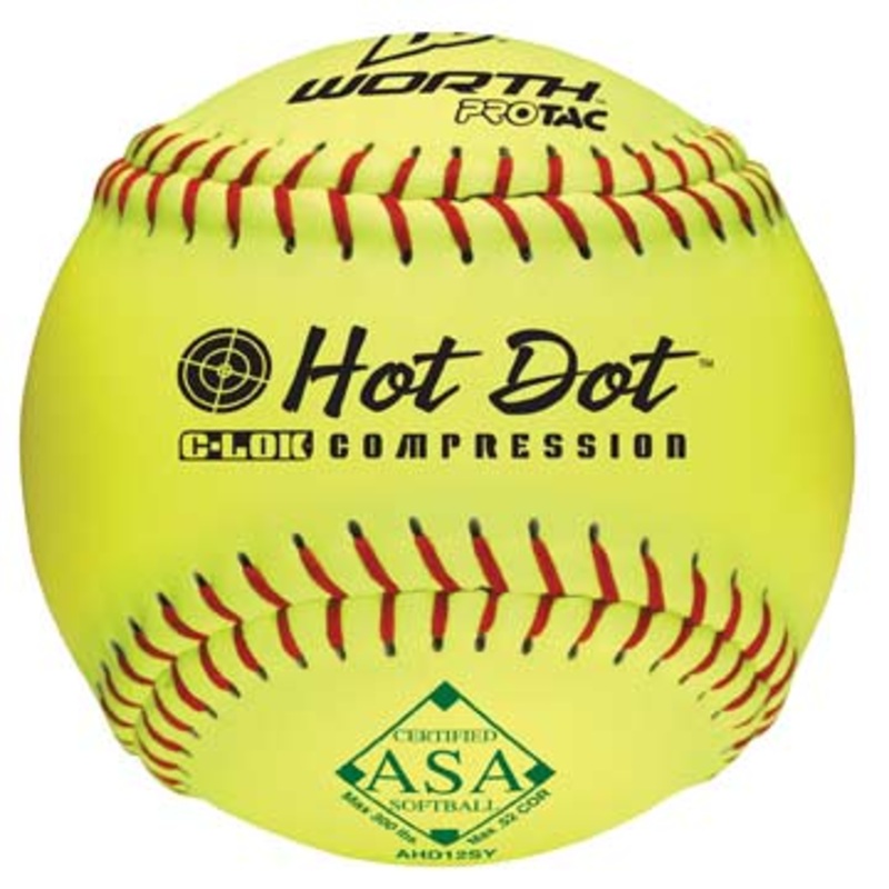 Worth 12 Hot Dot Softball – Dozen