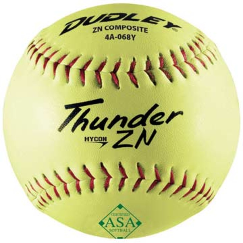 Dudley ASA Thunder Hycon 12 Composite Cover SP .52/300 Softball – Dozen