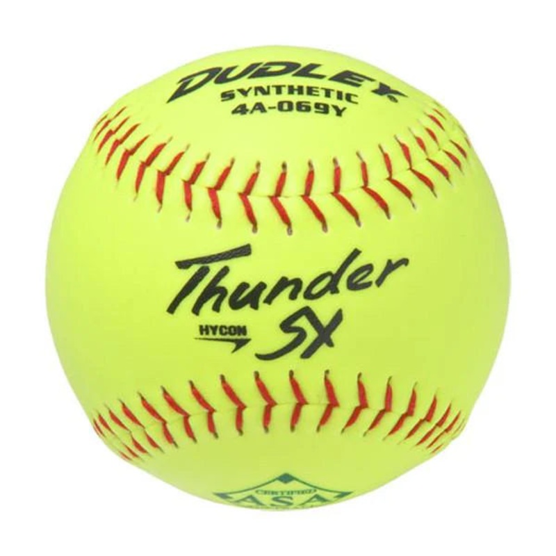 Dudley Thunder Synthetic Cover 12 44/375 Softball – Dozen