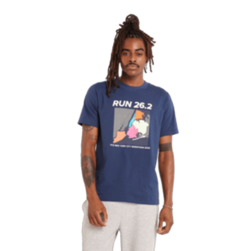 New Balance Men’s NYC Marathon Graphic Navy T-Shirt
