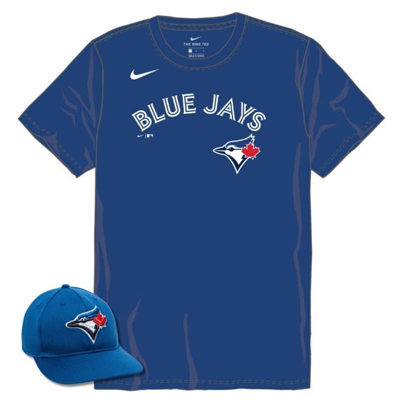 Toronto Blue Jays Youth Jersey & MLB-350 Hat Bundle