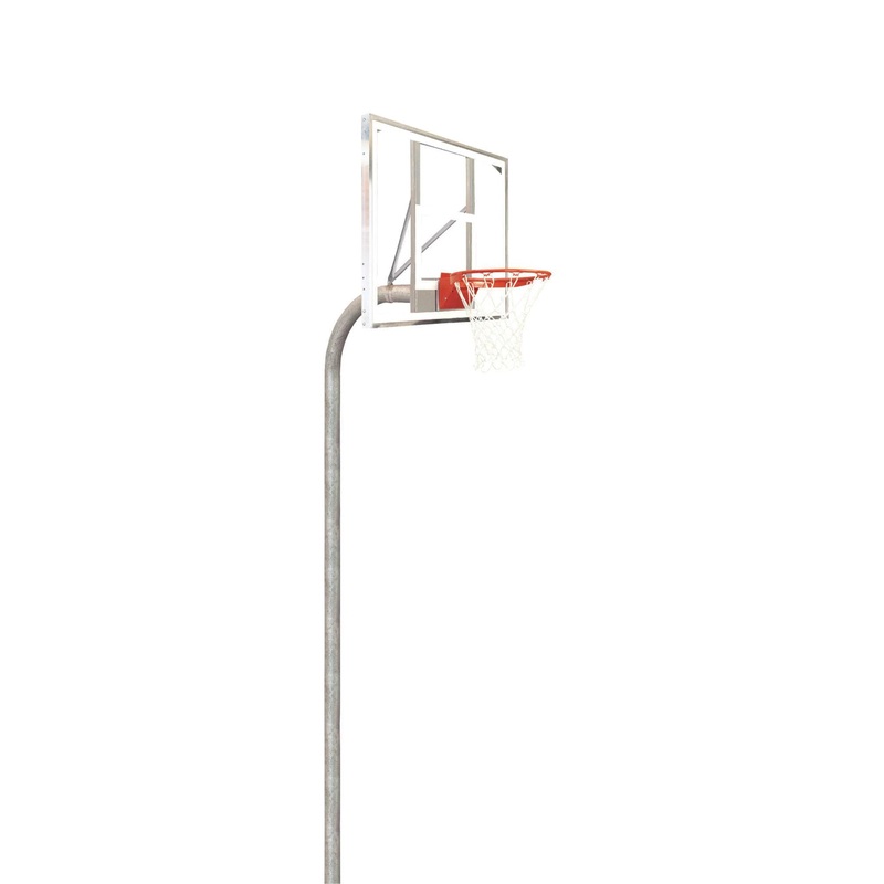 Bison 4-1/2 Heavy Duty Polycarbonate Rectangle Playground Basketball System