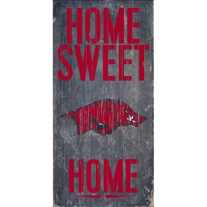 Fan Creations Arkansas Razorbacks Home Sweet Home Wood Sign 6×12