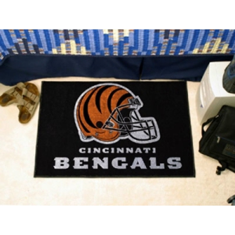 Fanmats Cincinnati Bengals Starter Style, Helmet Design Rug