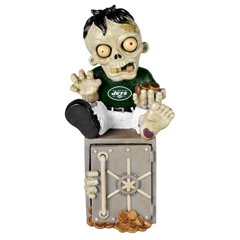 Forever Collectibles New York Jets Zombie Bank Figurine