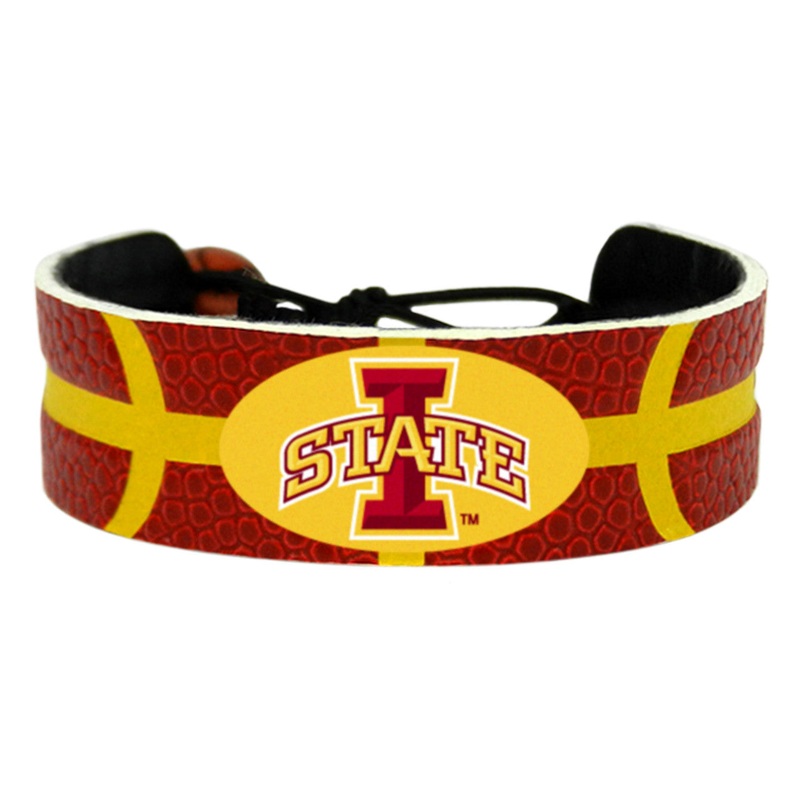 Gamewear Iowa State Cyclones Team Color Primary Athletic Mark Logo Basketball Bracelet