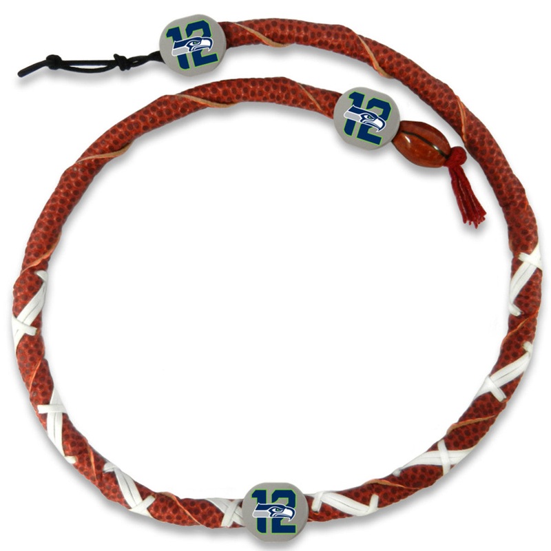 Gamewear Seattle Seahawks Fan 12th Man Spiral Football Necklace