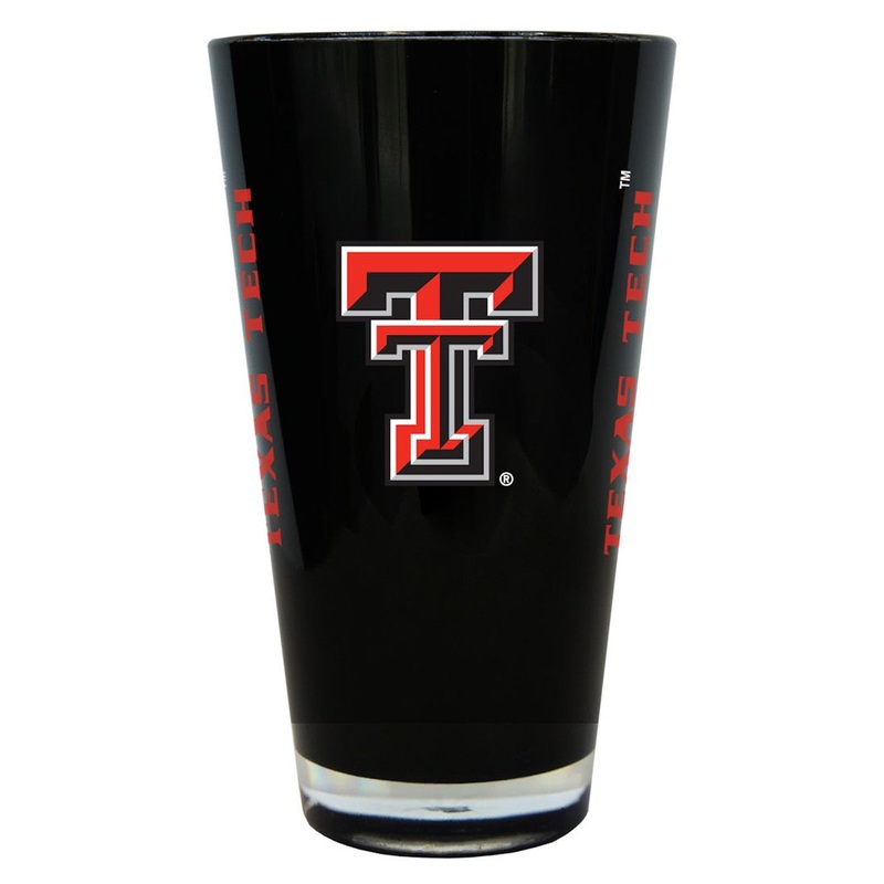 BOELTER Texas Tech Red Raiders Glass 20oz Pint Plastic Insulated