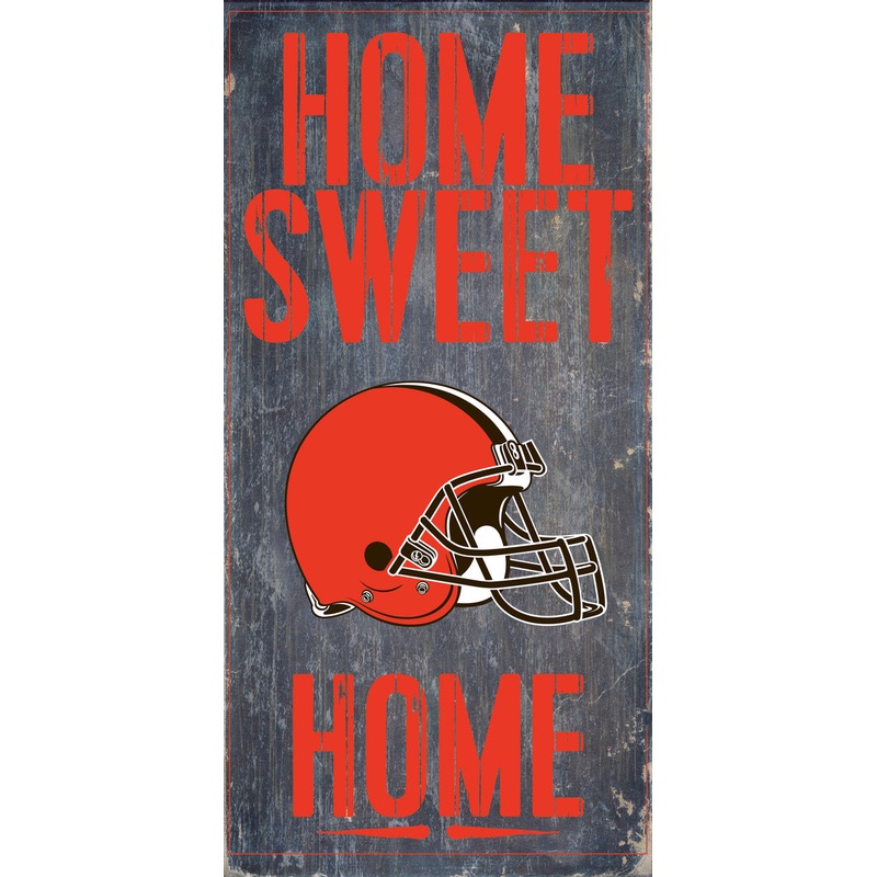 Fan Creations Cleveland Browns Home Sweet Home Wood Sign 6×12
