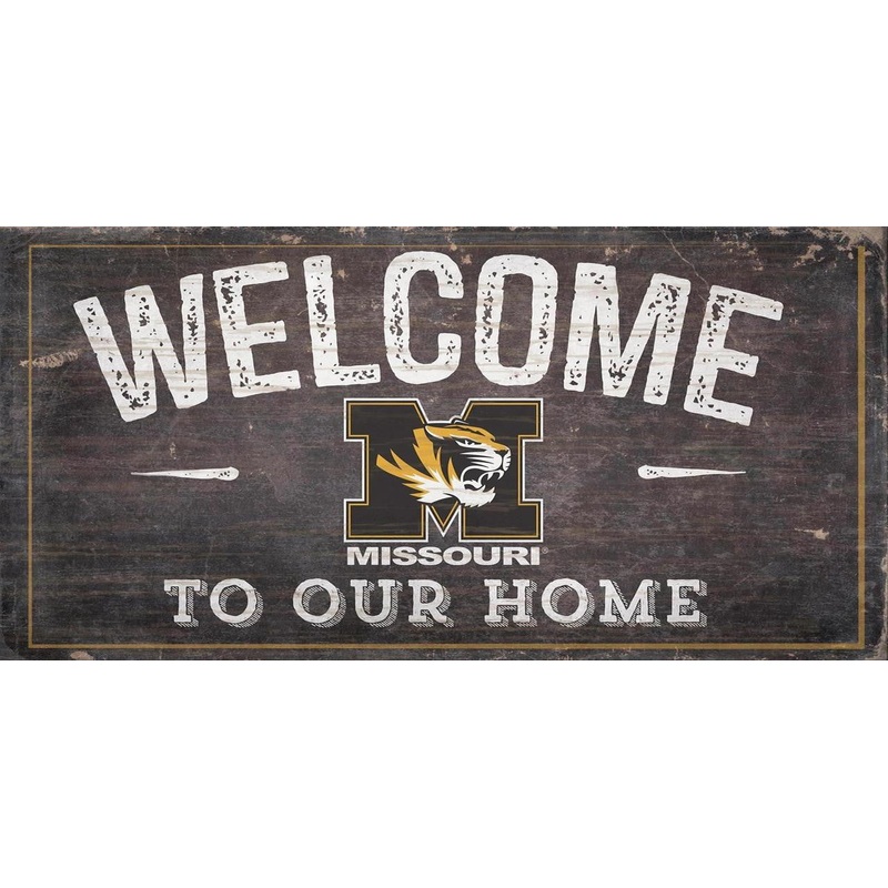 Fan Creations Missouri Tigers Welcome To Our Home Wood Sign 6×12