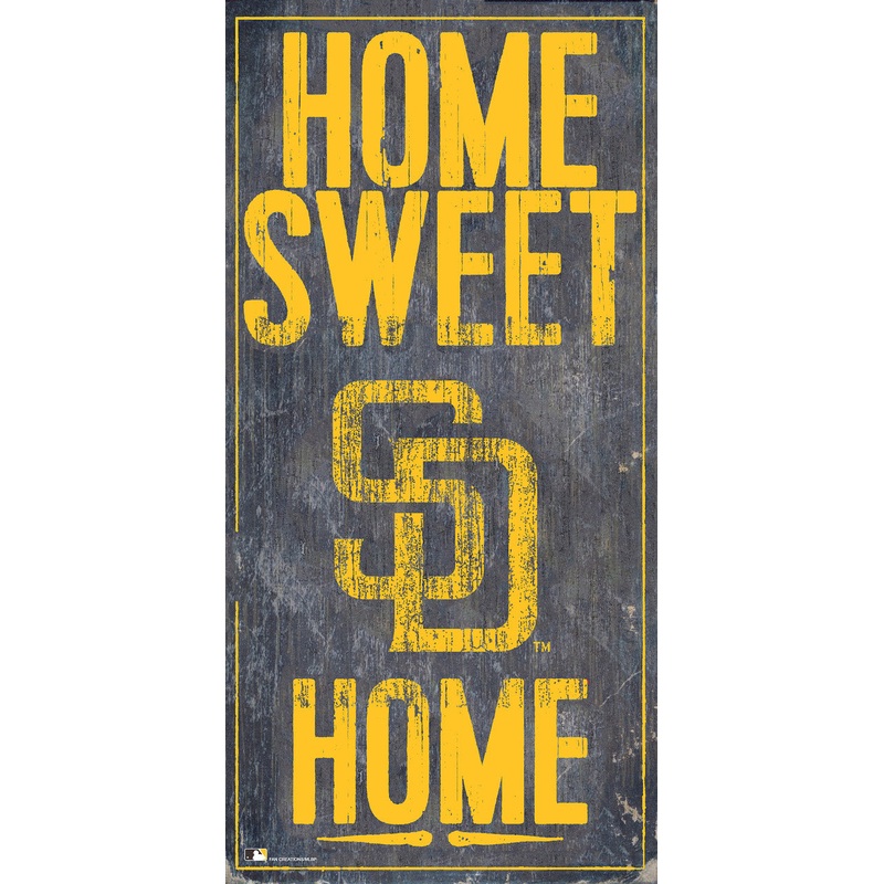 Fan Creations San Diego Padres Home Sweet Home Wood Sign 6×12