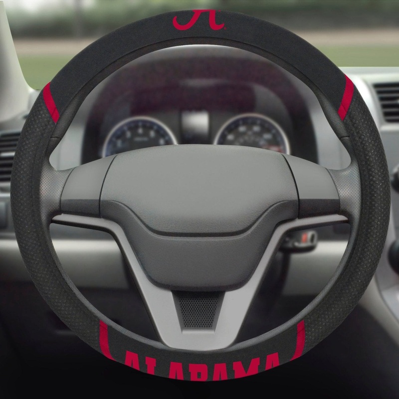 Fanmats Alabama Crimson Tide Embroidered Steering Wheel Cover