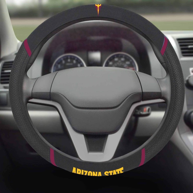 Fanmats Arizona State Sun Devils Embroidered Steering Wheel Cover