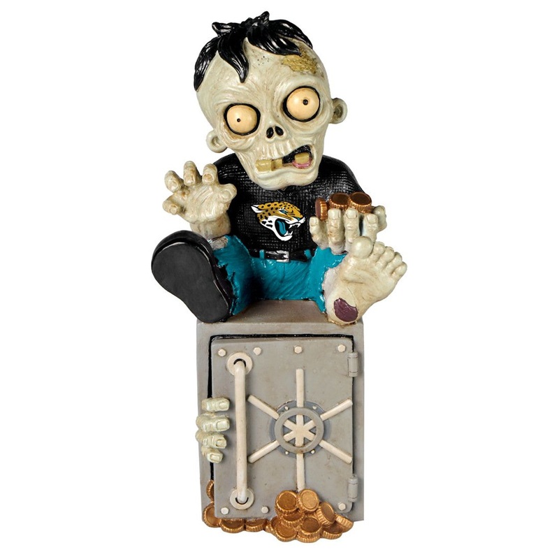 Forever Collectibles Jacksonville Jaguars Zombie Bank Figurine