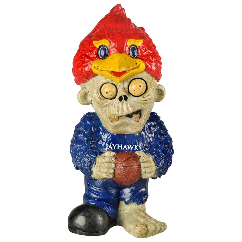 Forever Collectibles Kansas Jayhawks Thematic w/Football Zombie Figurine