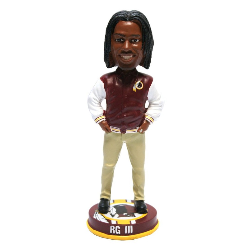 Forever Collectibles Washington Redskins Robert Griffin III Varsity Jacket Bobblehead