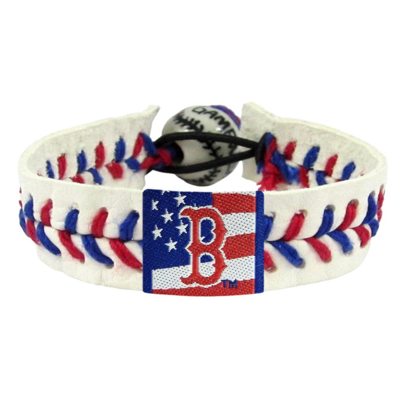 Gamewear Boston Red Sox Stars and Stripes Classic Baseball Bracelet