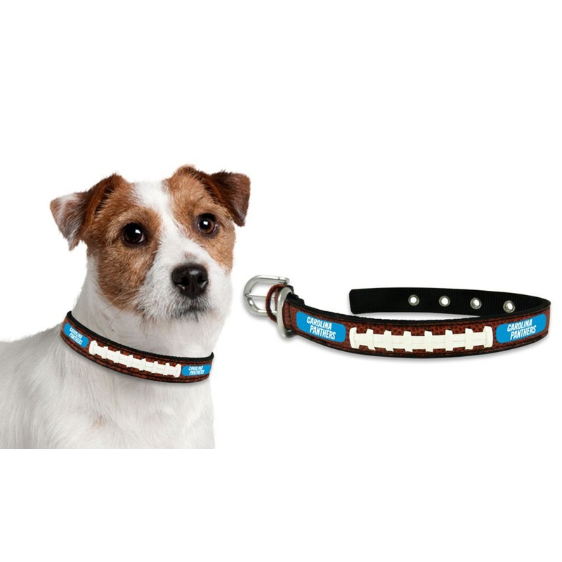 Gamewear Carolina Panthers Leather Classic Football Pet Collar Size Small