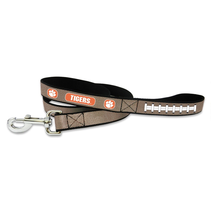 Gamewear Clemson Tigers Reflective Football Pet Leash Size Large