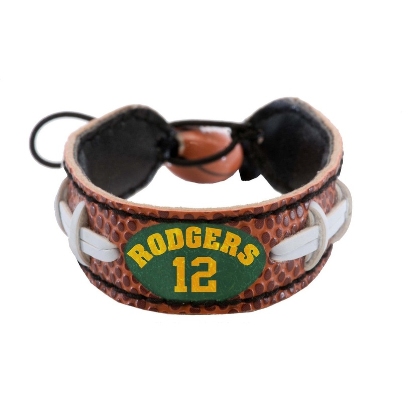 Gamewear Green Bay Packers Aaron Rodgers Classic Football Bracelet