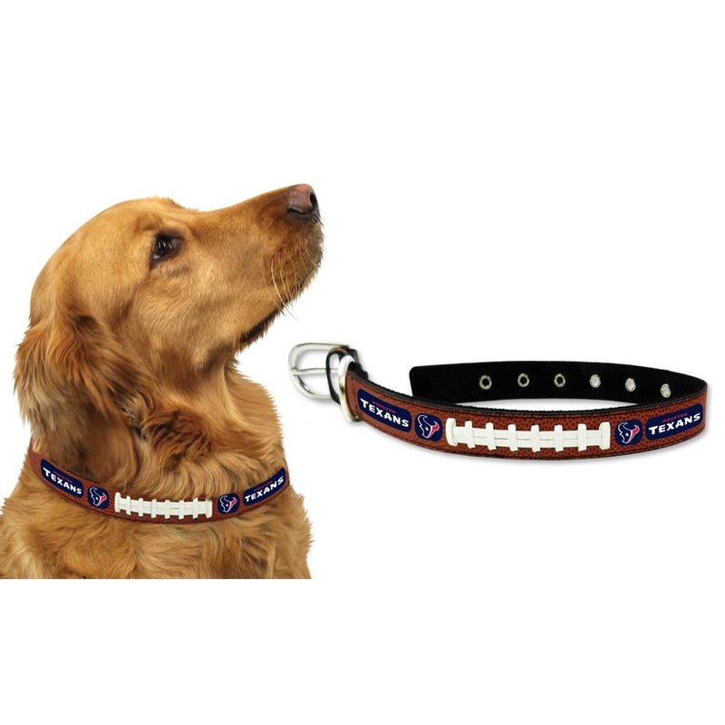 Gamewear Houston Texans Leather Pet Collar Size Medium