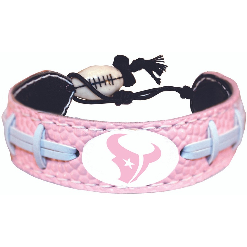 Gamewear Houston Texans Pink Football Bracelet