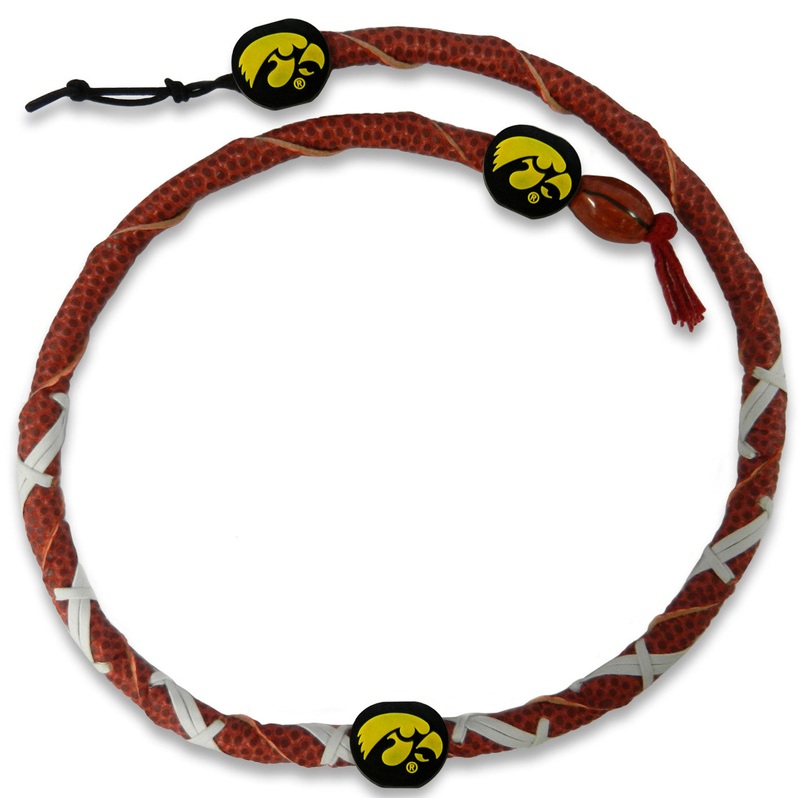 Gamewear Iowa Hawkeyes Spiral Football Classic Necklace