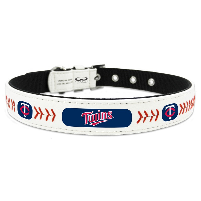 Gamewear Minnesota Twins Classic Leather Baseball Collar Size Small