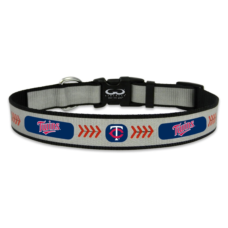 Gamewear Minnesota Twins Reflective Baseball Pet Collar Size Medium