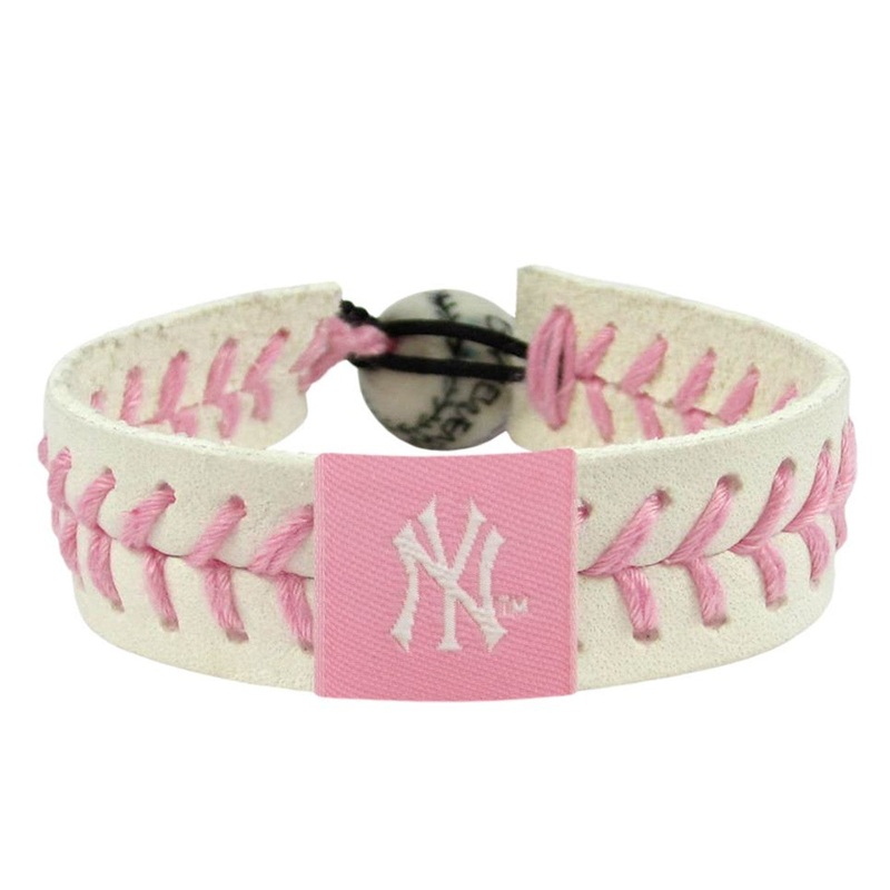 Gamewear New York Yankees Pink  Baseball Bracelet