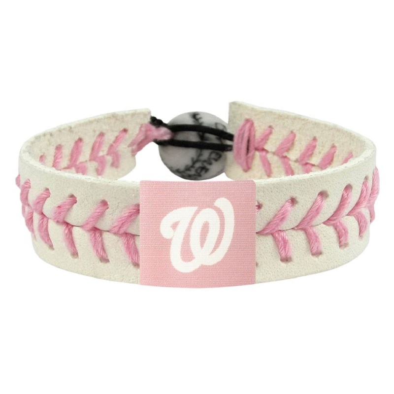 Gamewear Washington Nationals Pink Alternate Baseball Bracelet