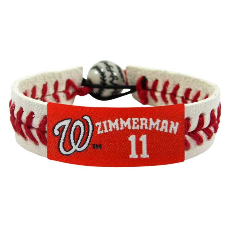 Gamewear Washington Nationals Ryan Zimmerman Classic Baseball Bracelet