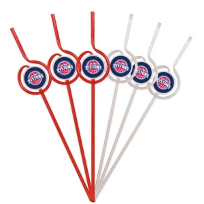 Pangea Brands Detroit Pistons Team Sipper Straws