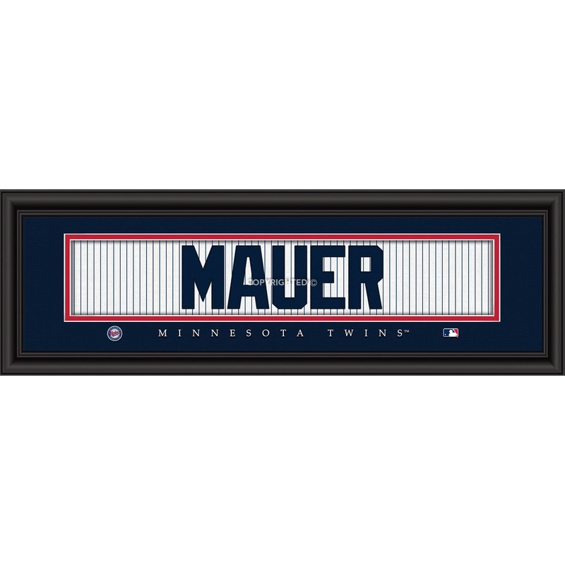 Prints Charming Minnesota Twins Signature Style Joe Mauer Print 8×24