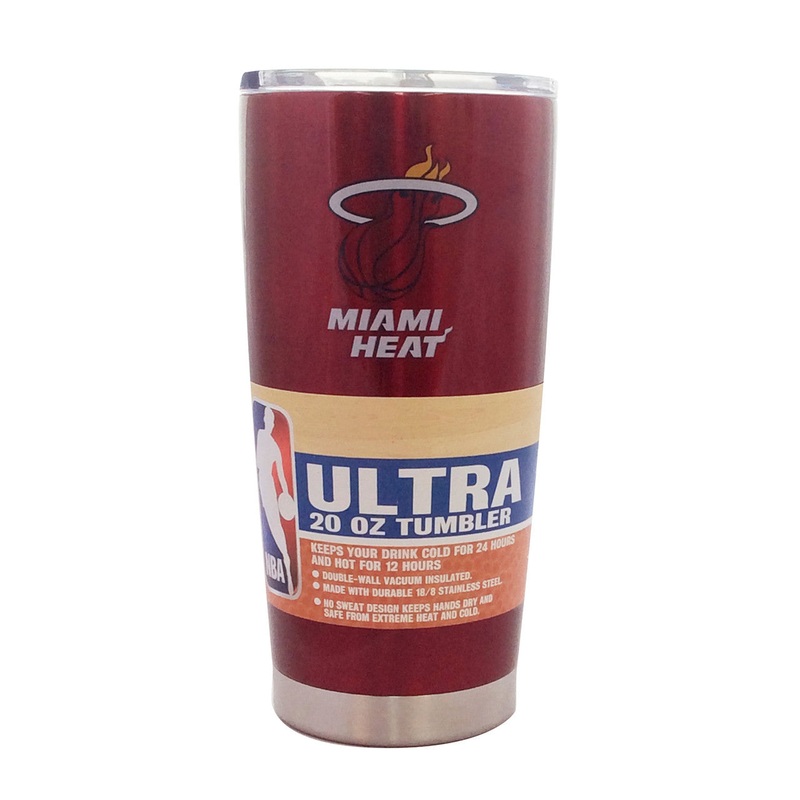BOELTER Miami Heat Red 20oz Ultra Travel Tumbler