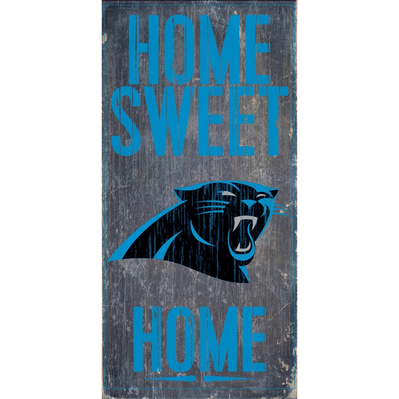Fan Creations Carolina Panthers Home Sweet Home Wood Sign 6×12