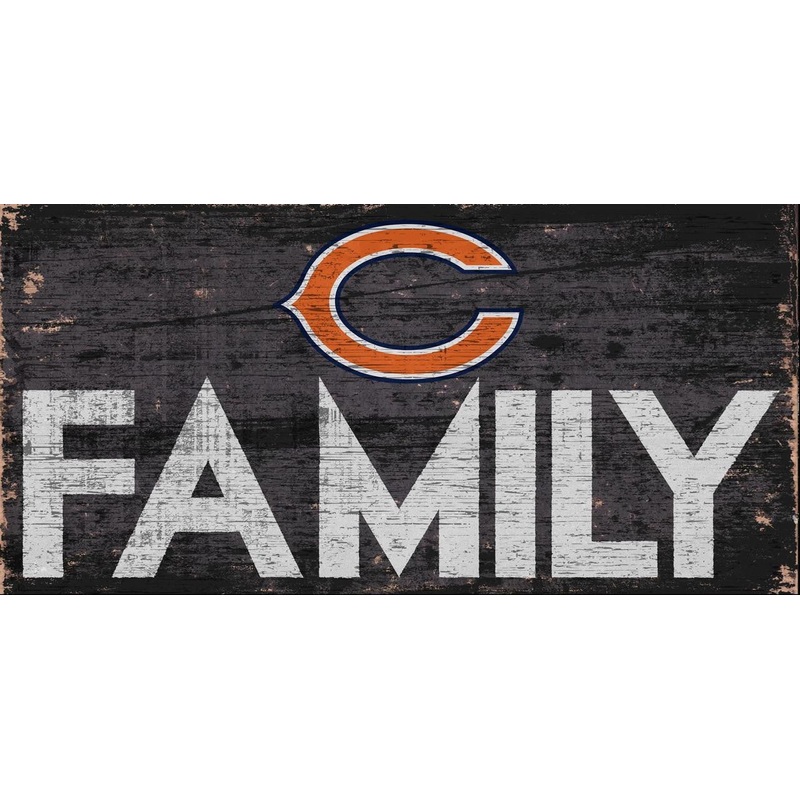 Fan Creations Chicago Bears Family Wood Sign 12×6