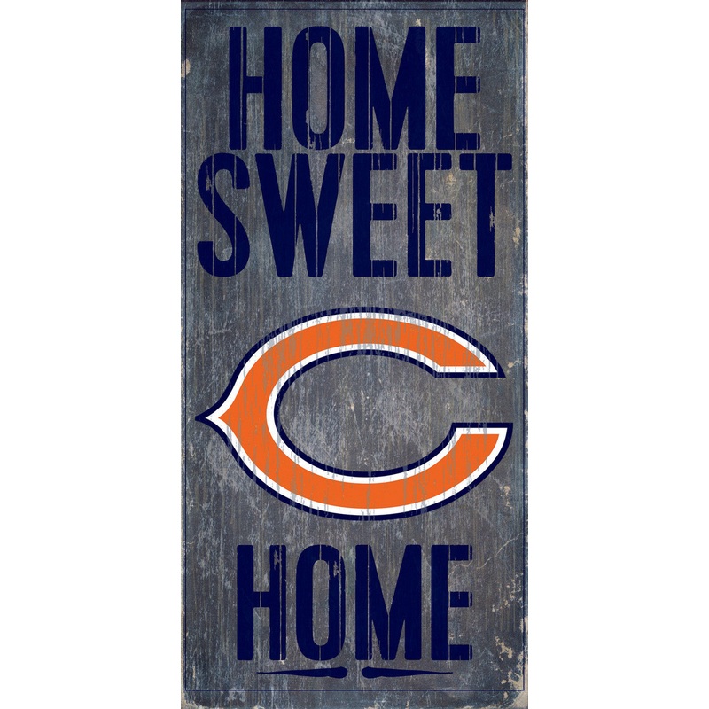 Fan Creations Chicago Bears Home Sweet Home Wood Sign 6×12